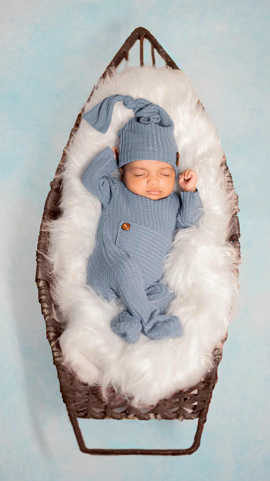 Professional newborn photography setup by The Lens Fantasy Photography in Ranchi