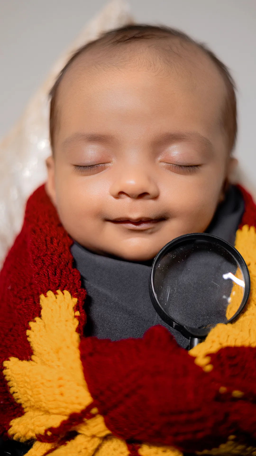 Professional newborn photography setup by The Lens Fantasy Photography in Ranchi