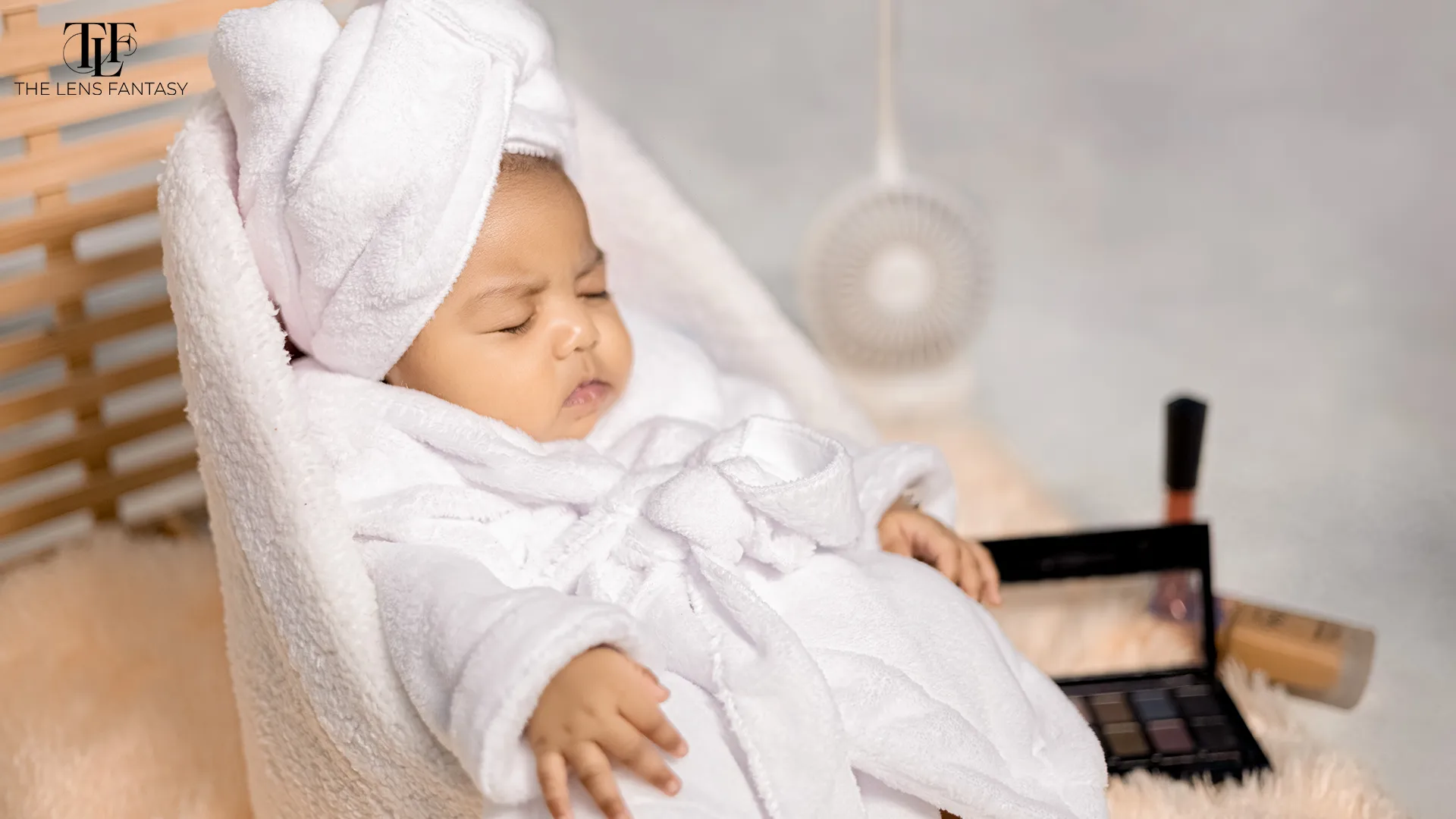 Make up theme newborn photography setup by The Lens Fantasy Photography in Ranchi