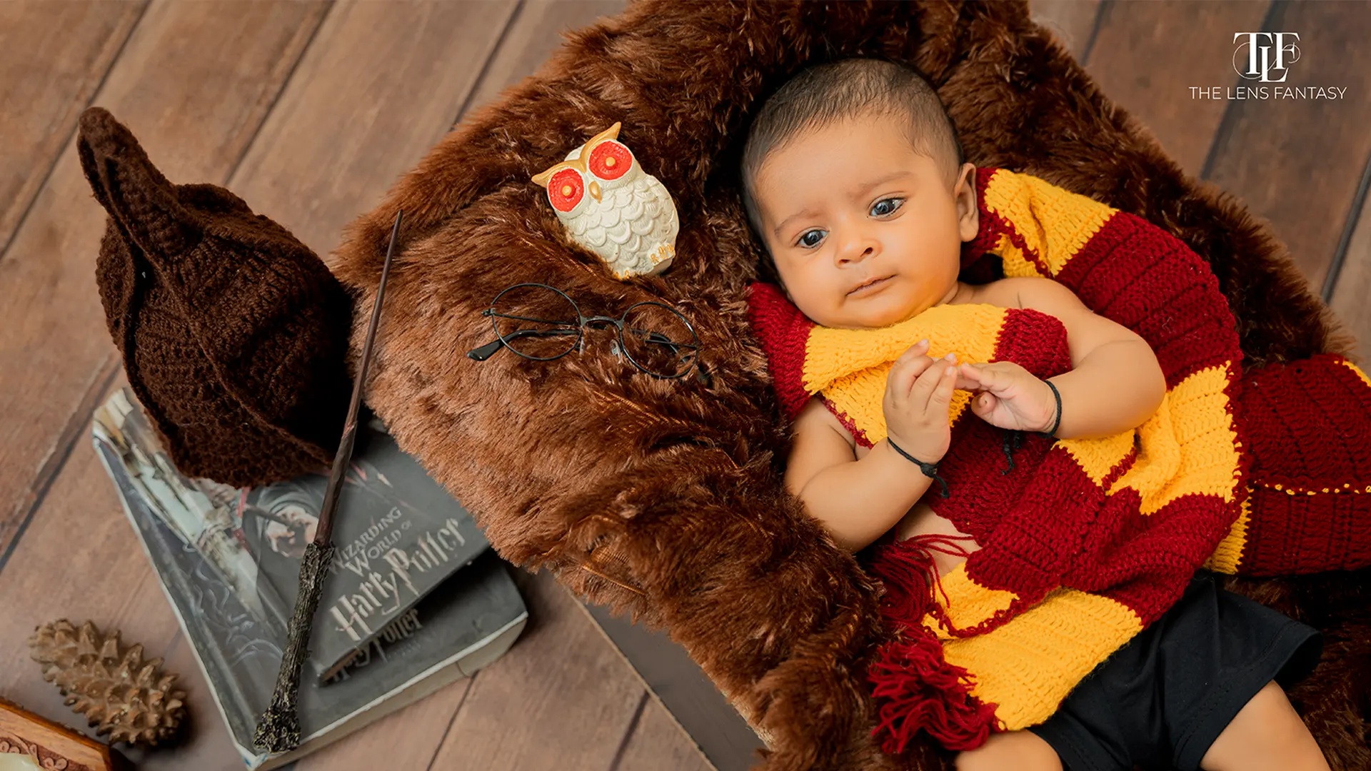 Professional newborn photography setup by The Lens Fantasy Photography in Ranchi