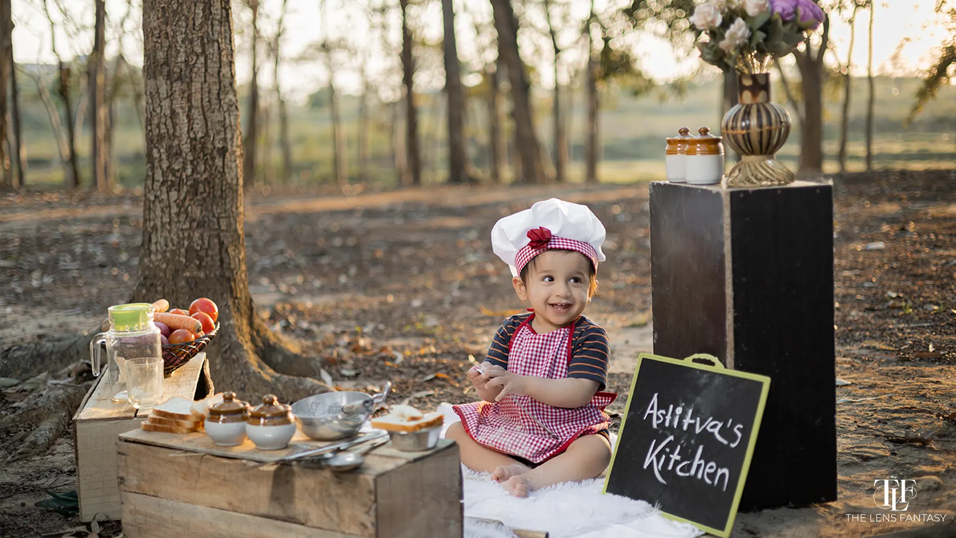 One-year-old baby enjoying during pre birthday photoshoot session in Ranchi, Jharkhand