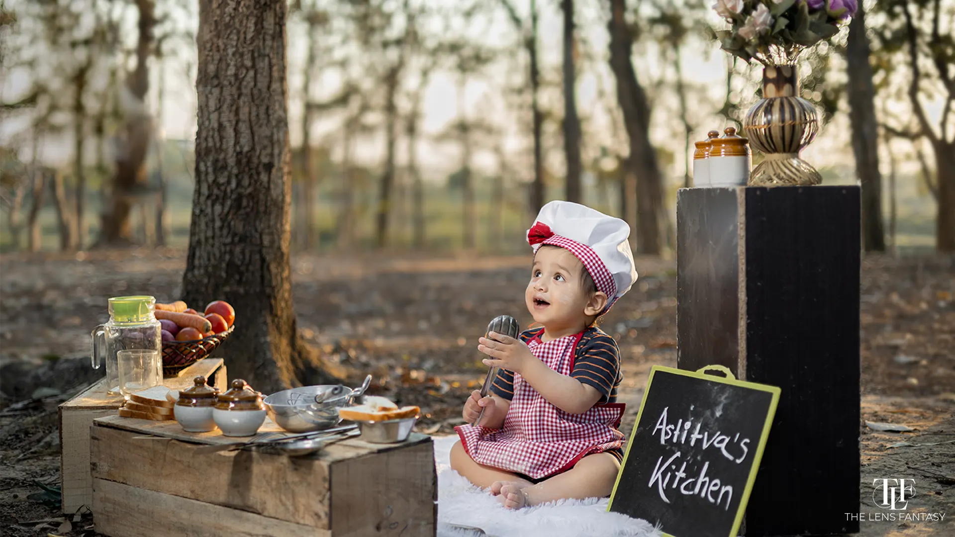 One-year-old baby enjoying during pre birthday photoshoot session in Ranchi, Jharkhand