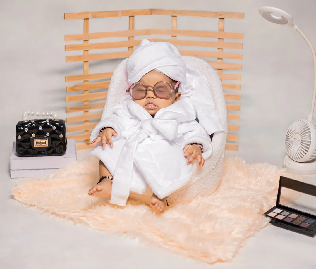 Make up theme newborn photography setup by The Lens Fantasy Photography in Ranchi